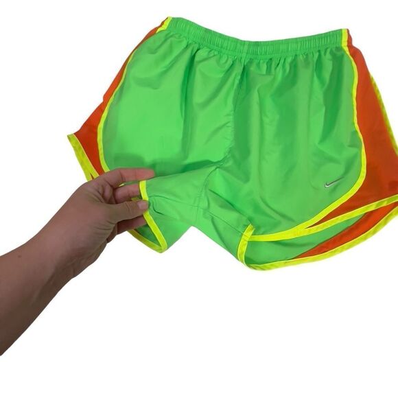 Nike Neon Green Yellow Athletic Running Shorts large - Picture 4 of 12